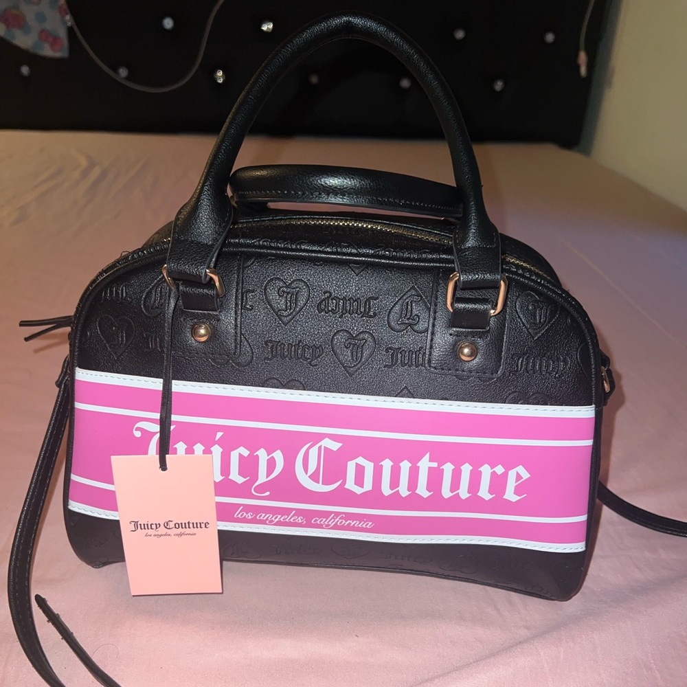 NWT Juicy Couture Liquorice Fashionista Bowler